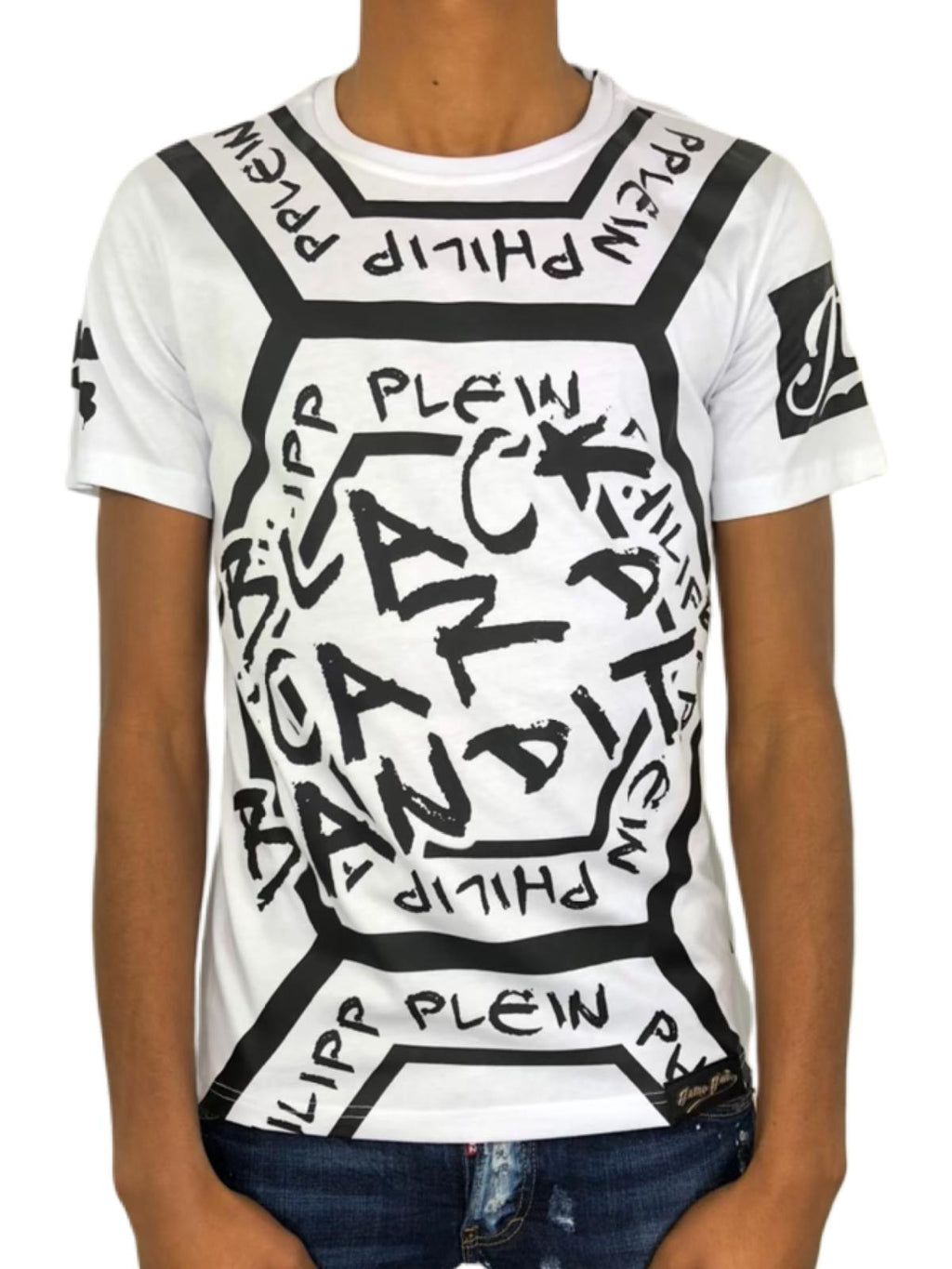T-shirt Philipp Plein Black Card Bandit