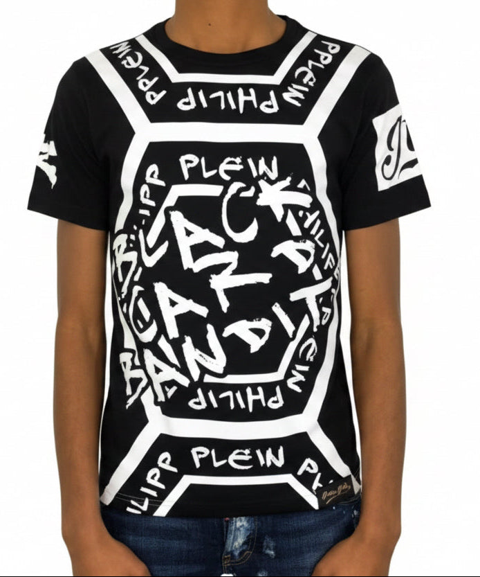 T-shirt Philipp Plein Black Card Bandit