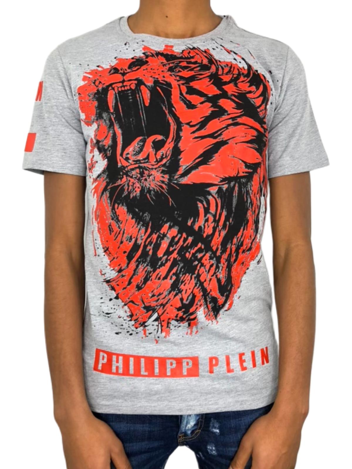 T-shirt Philipp Plein tigre relief