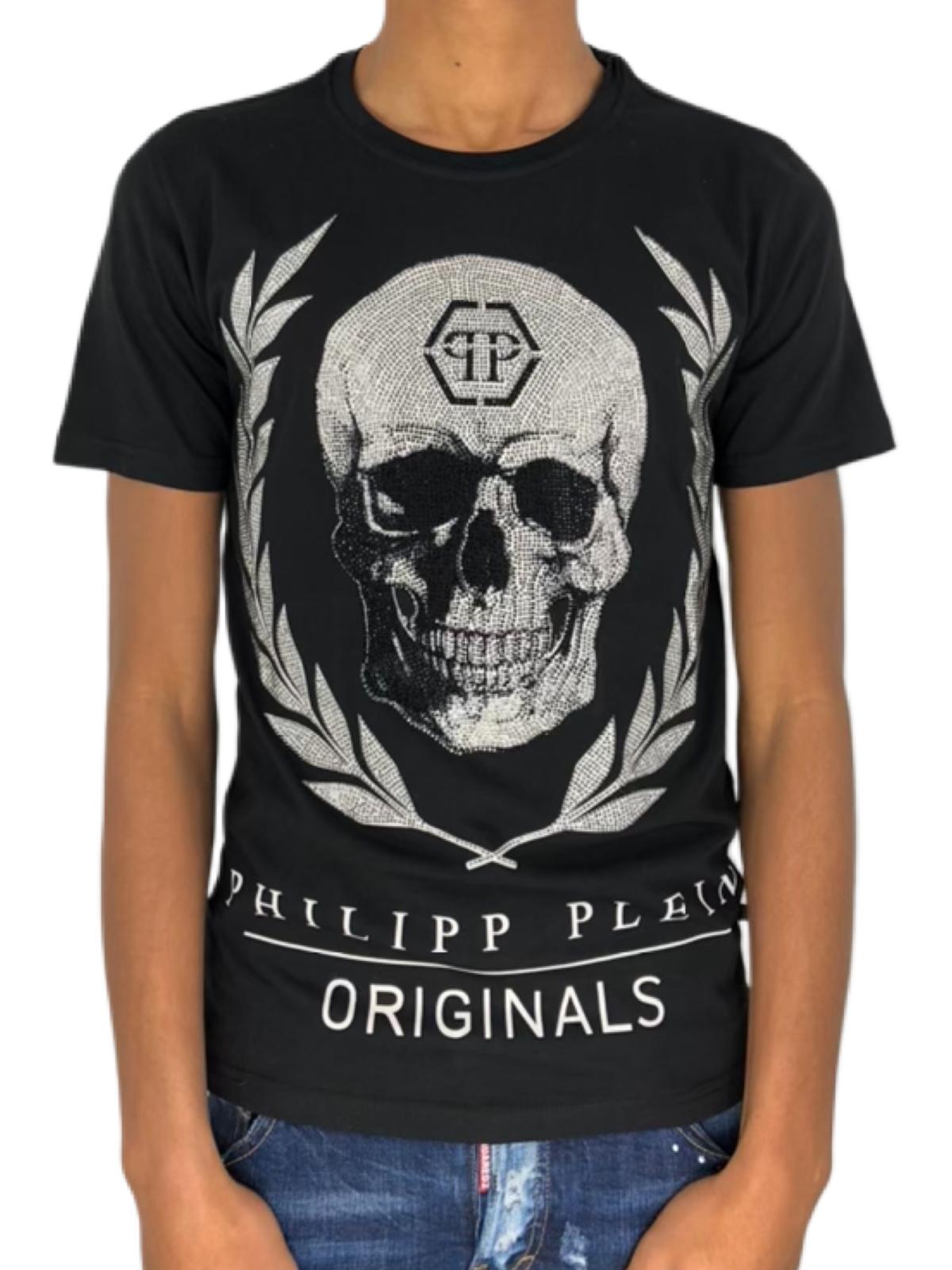 T-shirt Philipp Plein noir strass originals