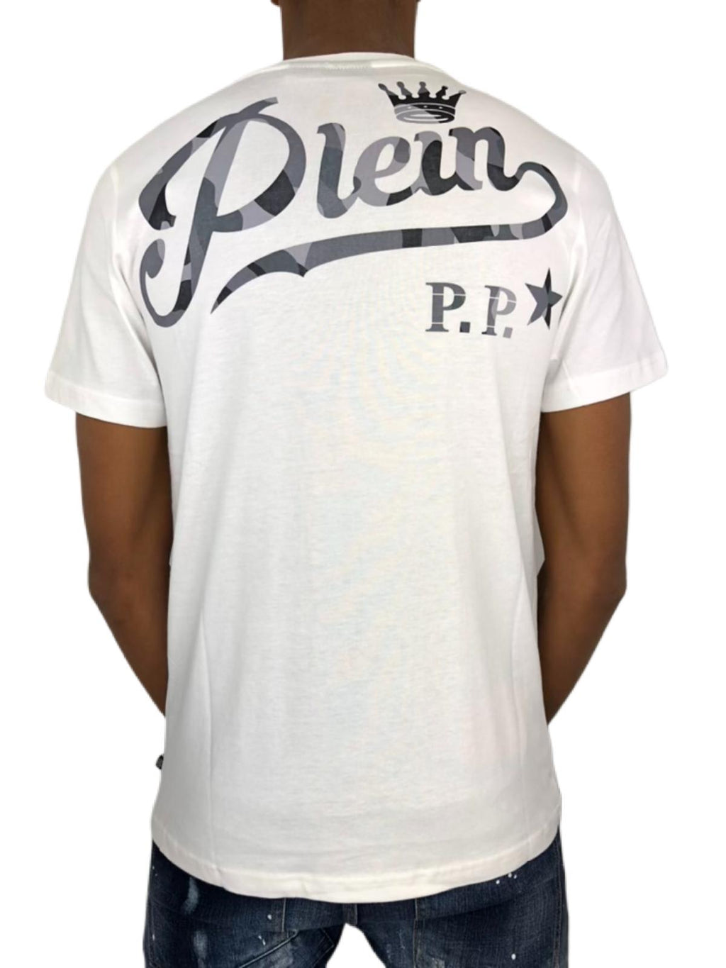T-shirt Philipp Plein strass militaire
