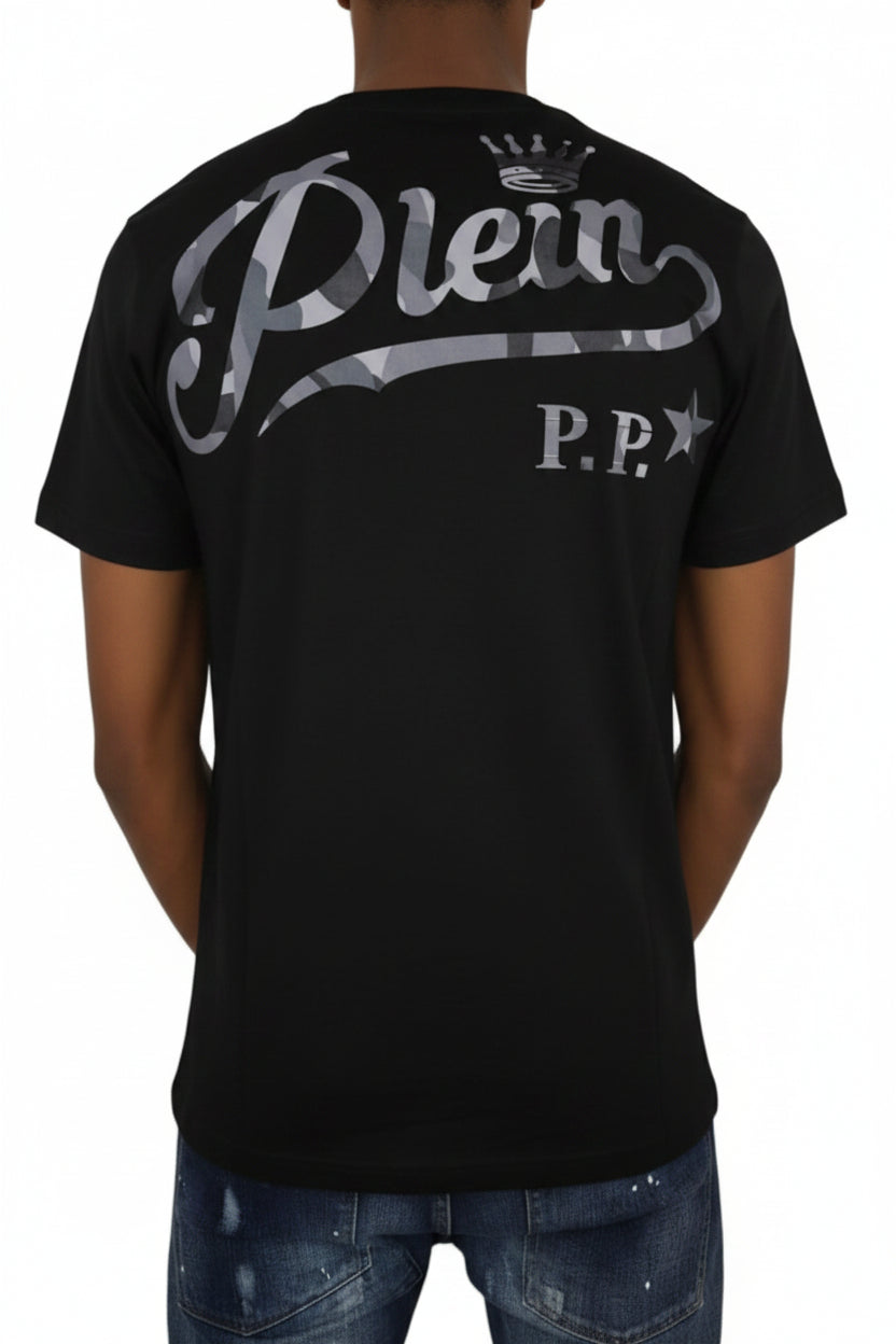 T-shirt Philipp Plein strass militaire