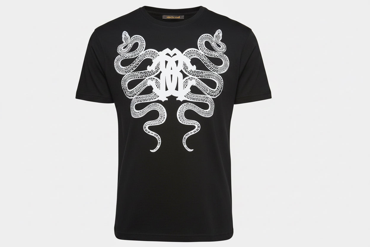 T-shirt manches courtes Roberto Cavalli Noir
