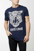 T-shirt manches courtes Roberto Cavalli Tigre