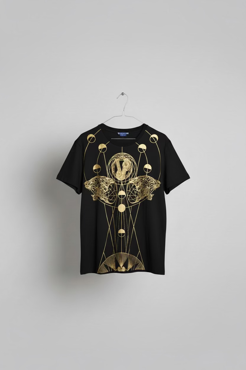 T-shirt Versace Jeans motifs doré