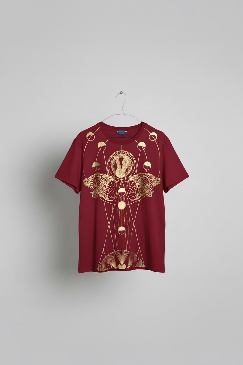 T-shirt Versace Jeans motifs doré