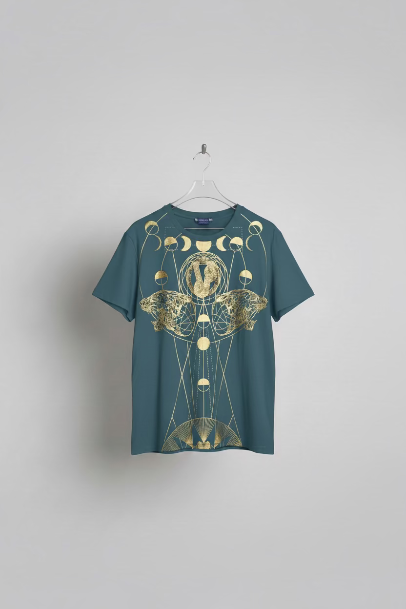 T-shirt Versace Jeans motifs doré