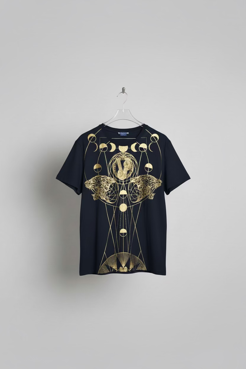 T-shirt Versace Jeans motifs doré