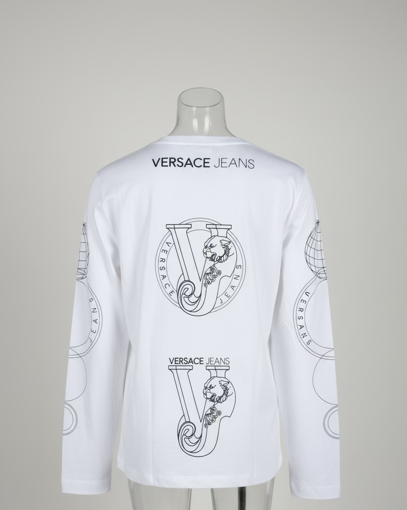 Pull manches longues Versace Jeans Blanc