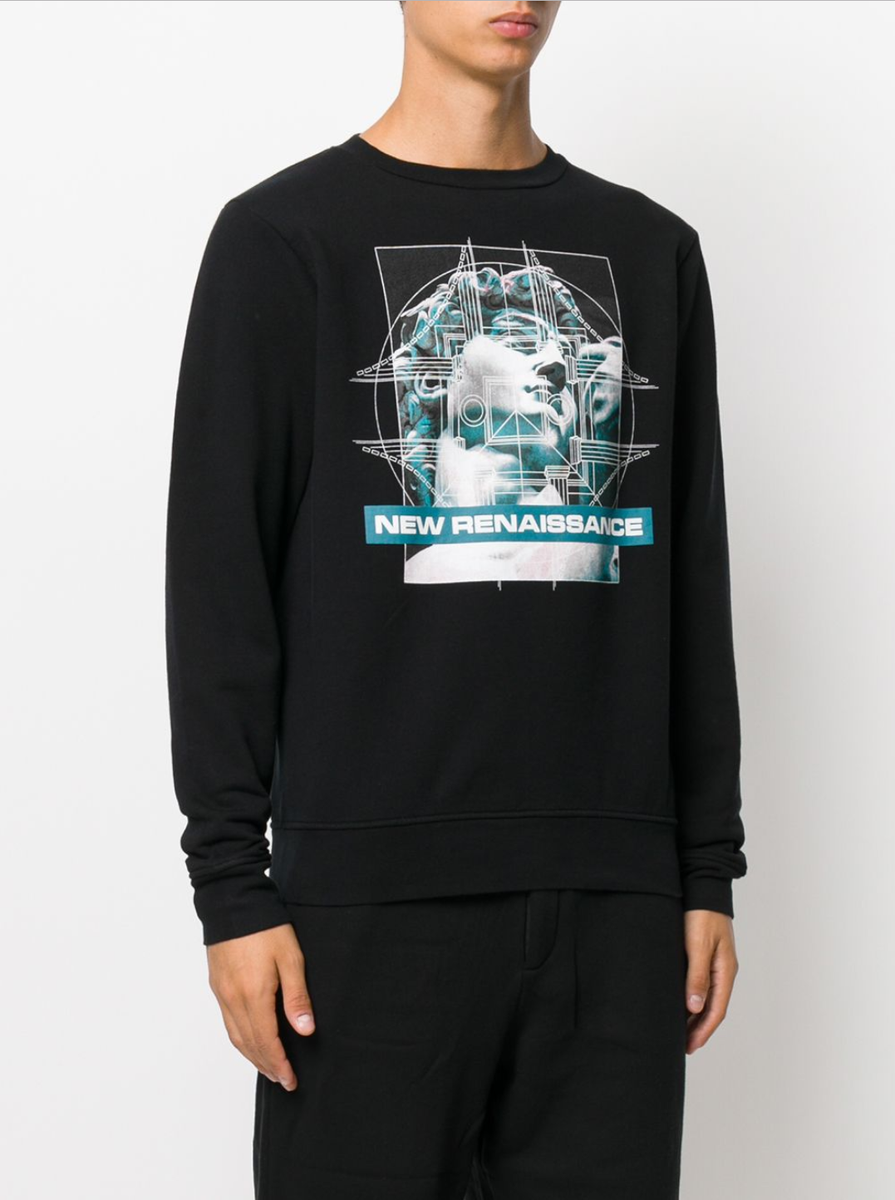 Pull noir manches longues Marcelo Burlon
