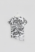 T-shirt long Versace blanc