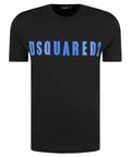 T-shirt manches courtes DSQUARED 2 noir et bleu