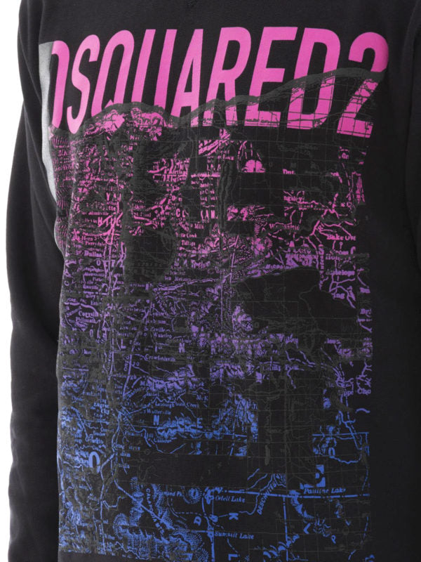 Pull Dsquared2 - noir et rose