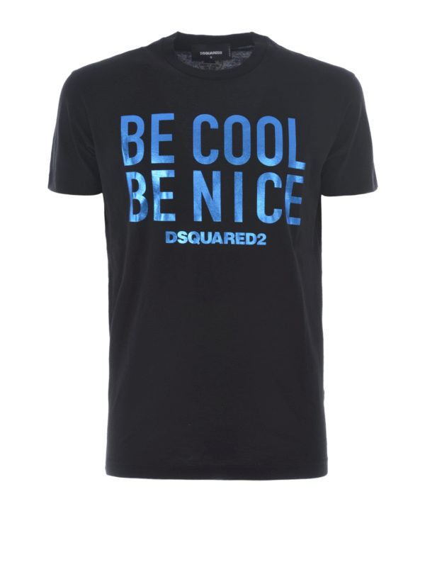 T-shirt manches courtes BE COOL BE NICE - DSQUARED2