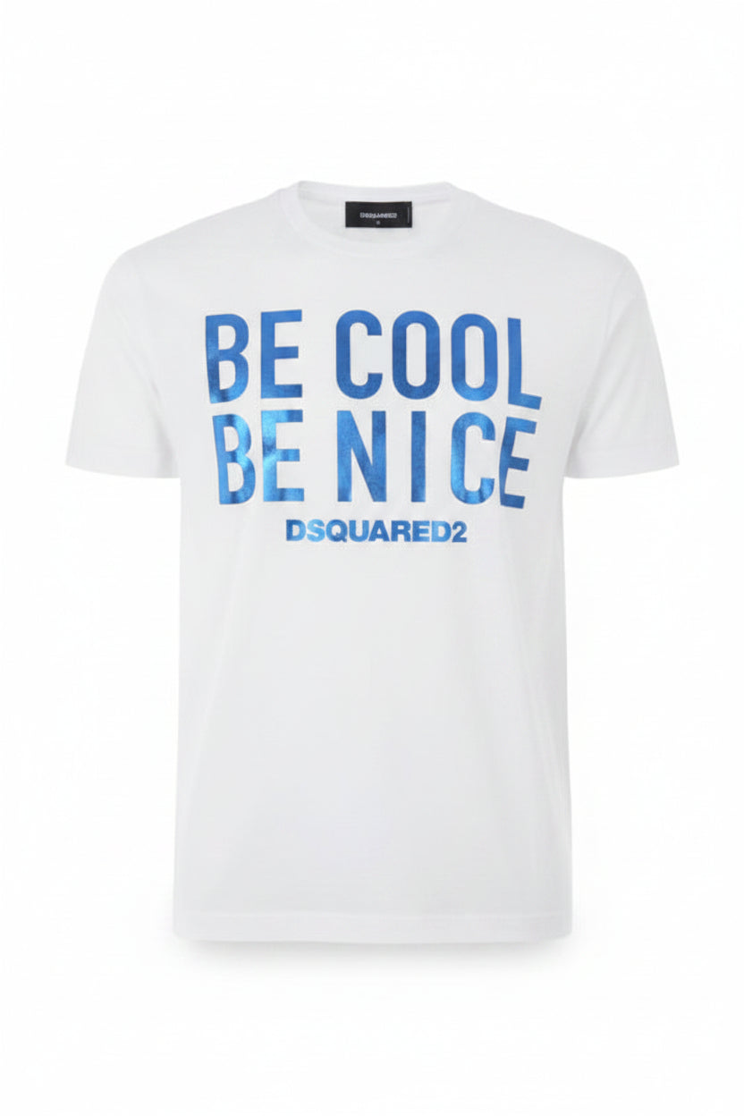 T-shirt manches courtes BE COOL BE NICE - DSQUARED2