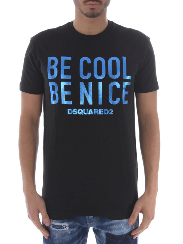 T-shirt manches courtes BE COOL BE NICE - DSQUARED2