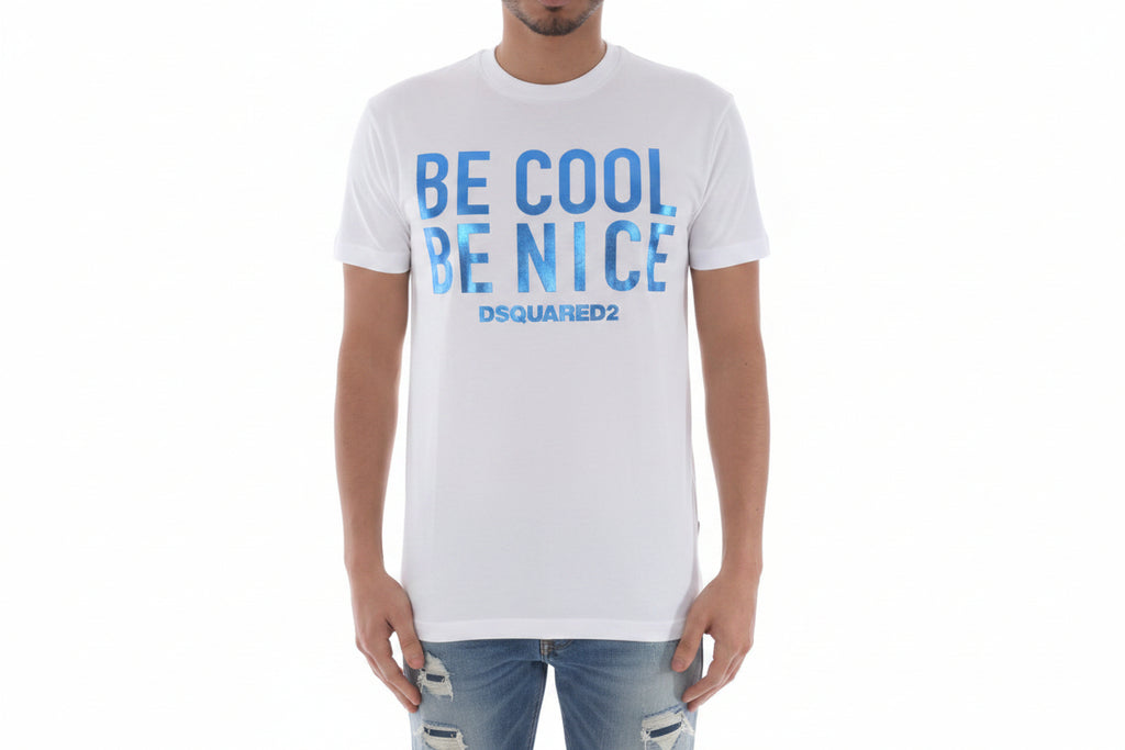 T-shirt manches courtes BE COOL BE NICE - DSQUARED2
